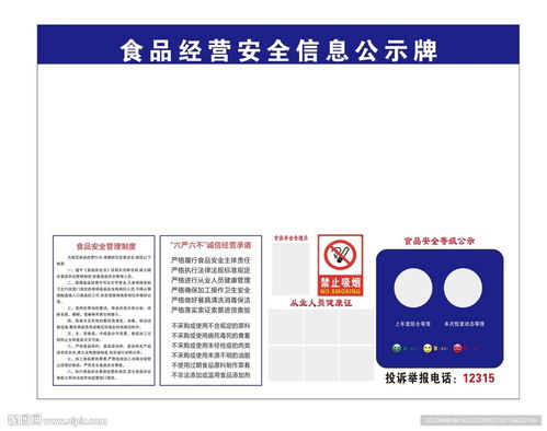 食品經(jīng)營安全信息公示牌設(shè)計(jì)指南 從標(biāo)志圖標(biāo)到信息咨詢服務(wù)的全方位解析
